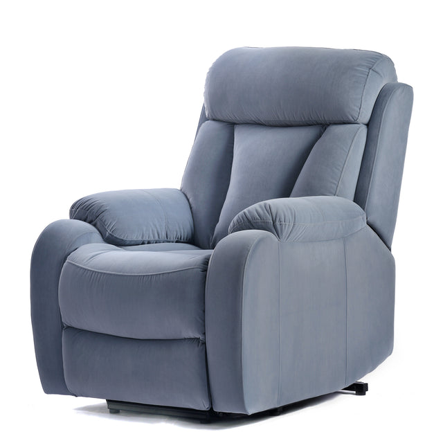 Lift Chair Recliner for Elderly Power Remote Control Recliner Sofa Relax Soft Chair Anti-skid Australia Cashmere Fabric Furniture Living Room Light Gray