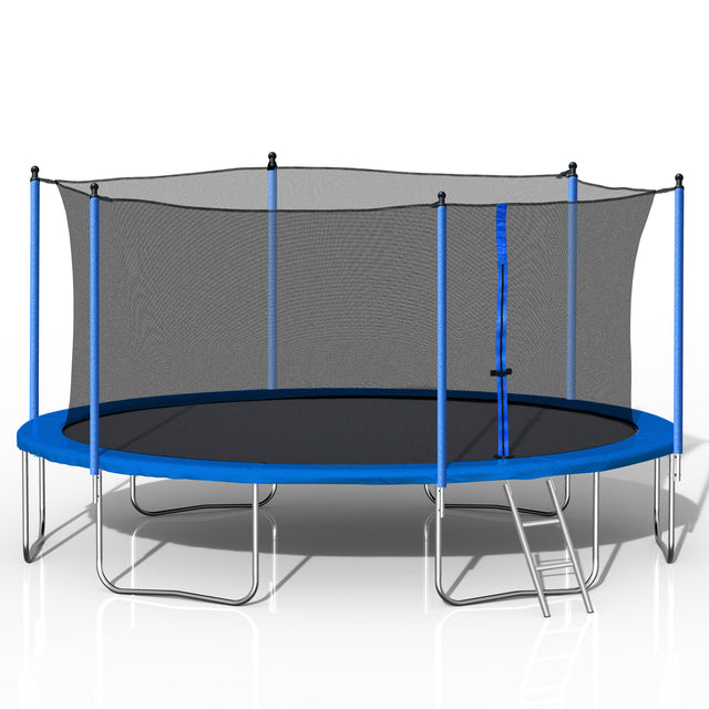 14FT TRAMPOLINE (STEEL TUBE,LADDER)