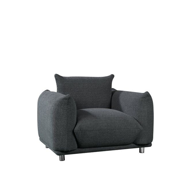 Sherpa Accent Chair Single Sofa 42"W Accent Chair for Bedroom Living room Apartment, White