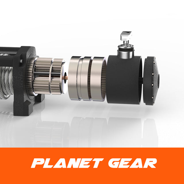 X-BULL 12V waterproof SYNTHETIC ROPE Electric Winch 13000 lb Load Capacity for Truck UTV, ATU,SUV, Car with Corded Control