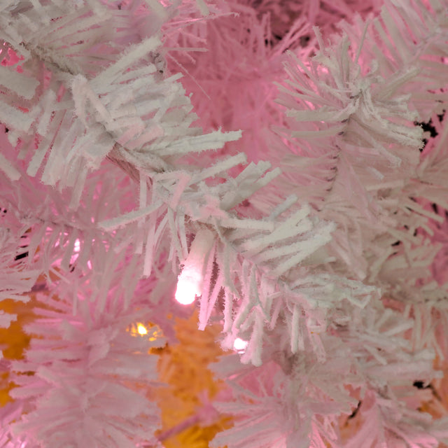 6ft Artificial Christmas Tree with 300 LED Lights and 600 Bendable Branches,Christmas Tree Holiday Decoration, Decorated Tree with Tri-Color LED Lights