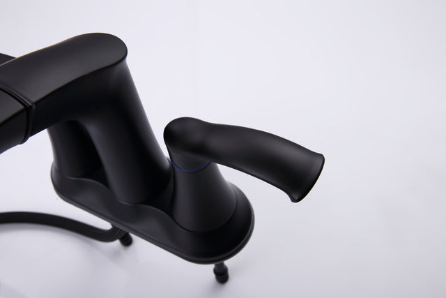 Bathroom Faucets for Sink 3 Hole,Brushed Nickel Bathroom Faucet with Pull Out Multi Functional Sprayer,Vanity Sink Faucet 2 Handle Centerset 4 inch Pull Down Faucet with 2 Water Lines,RV Camper Faucet