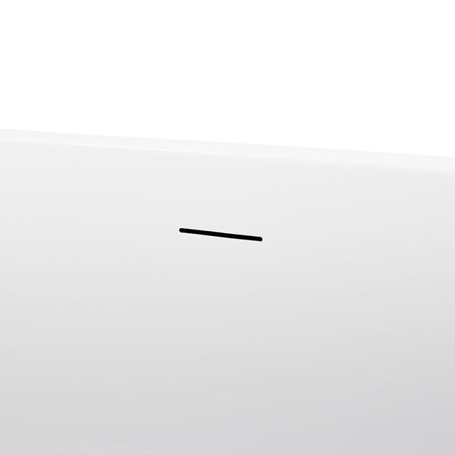 59" 100% Acrylic Freestanding Bathtub,Contemporary Soaking Tub,white Bathtub