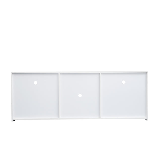 145 Modern 57" TV Stand Matte Body High Gloss Fronts with 16 Color LEDs