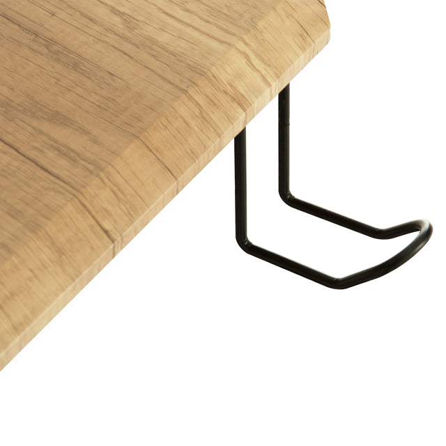 Techni Mobili Home Office Computer Writing Desk Workstation with Two Cupholders and a Headphone Hook- Pine