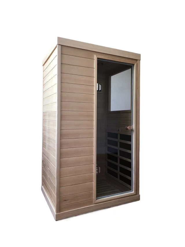 Mini Right Side Hemlock Sauna Room