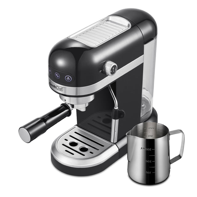 20 Bar Espresso Machine , 1350W High Performance, 1.4 Ldetachable transparent water tank, Thermo block beating system,With safety valve(Banned from selling on Amazon)