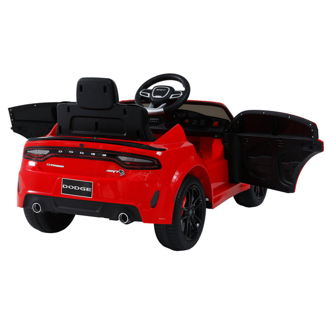 Licensed Dodge Charger,12v Kids ride on car W/Parents Remote Control ,electric cart for kids,Three speed adjustable,Power display, slow start、USB,MP3 ,Bluetooth,LED light、Four wheel suspension
