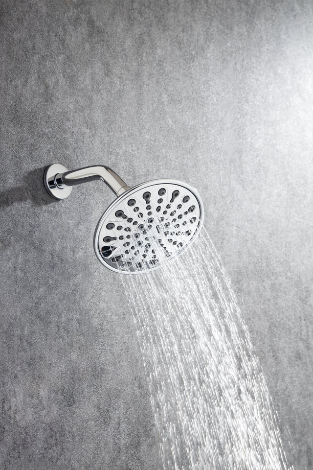6 In. 6-Spray Balancing Shower Head Shower Faucet