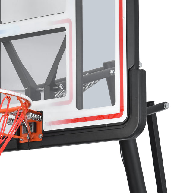 Portable Basketball Hoop Basketball System 8-10ft Height Adjustable for Youth Adults LED Basketball Hoop Lights, Colorful lights, Waterproof,Super Bright to Play at Night Outdoors,Good Gift for Kids