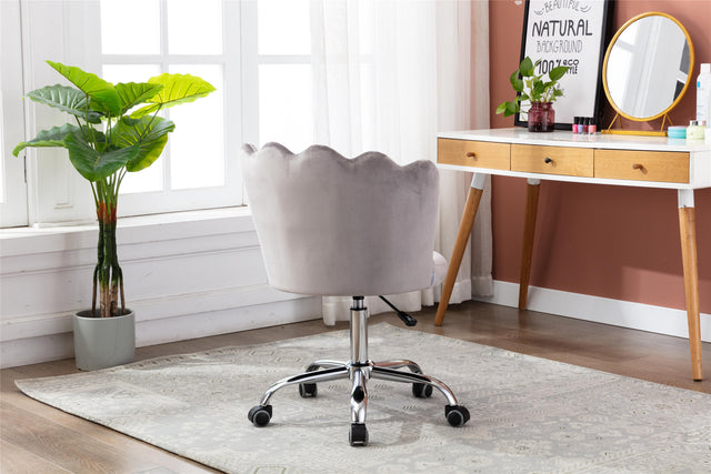 COOLMORE Swivel Shell Chair for Living Room/Bed Room, Modern Leisure office Chair Gray