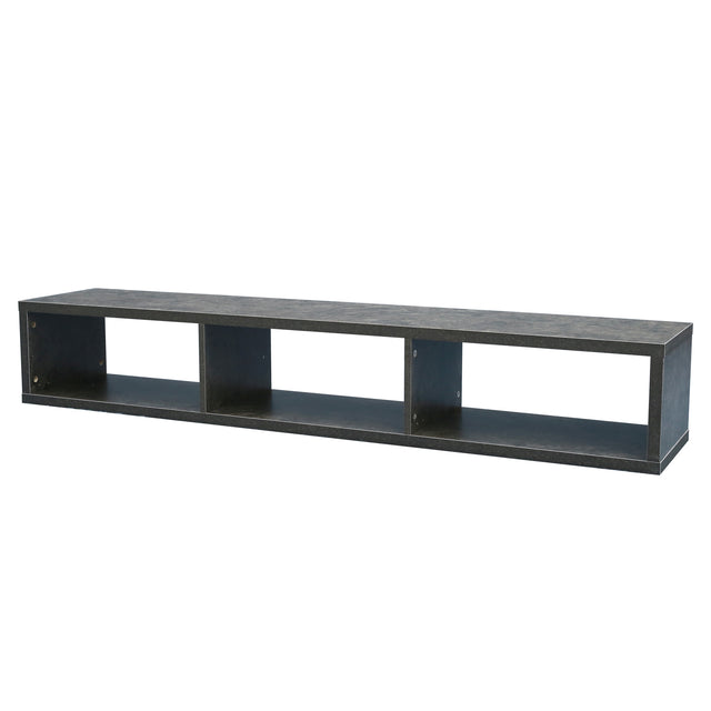 Shallow Floating TV Console, 60",Grey