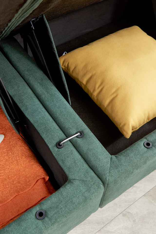 Ottoman Of Sectional Sofa,Emerald