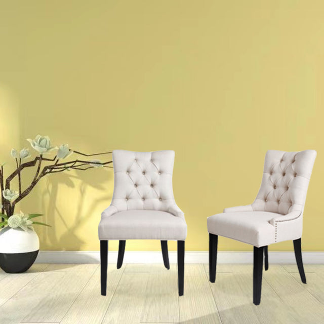 Dinng Chair Livingroom Chair with Bronze Nailhead(2 pcs set)
