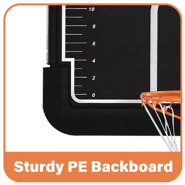 Portable Basketball Hoop & Goal with Vertical Jump Measurement, Outdoor Basketball System with 6.6-10ft Height Adjustment for Youth, Adults