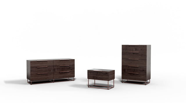 Strozzi Italian Modern Dark Rovere Dresser