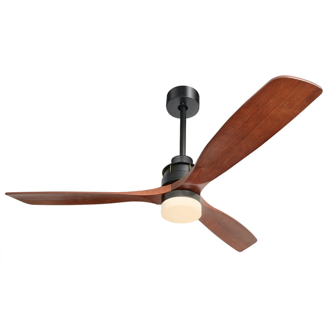60inch 3 Solid Wood Blade DC Motor Ceiling Fan Decorate for the Living Room Corridor Lighting Fixture (wii arrive on next 10 days)