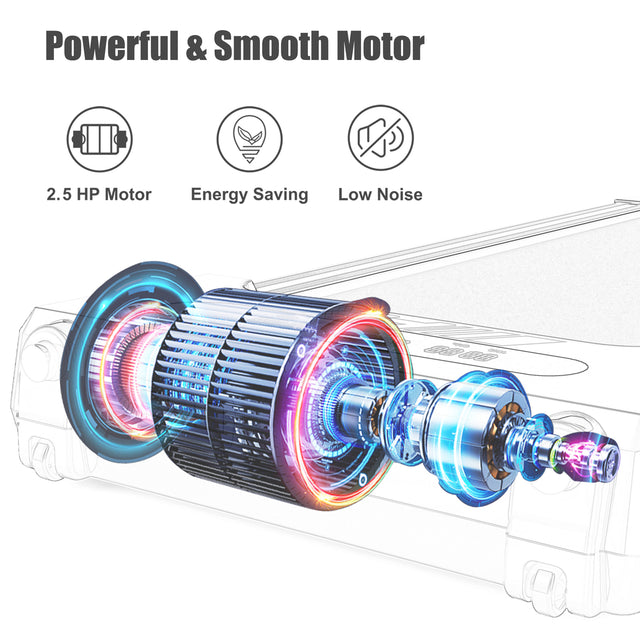 FYC 2 in 1 Under Desk Treadmill - 2.5 HP Folding Treadmill for Home, Installation-Free Foldable Treadmill Compact Electric Running Machine, Remote Control & LED Display Walking Running Jogging, Red