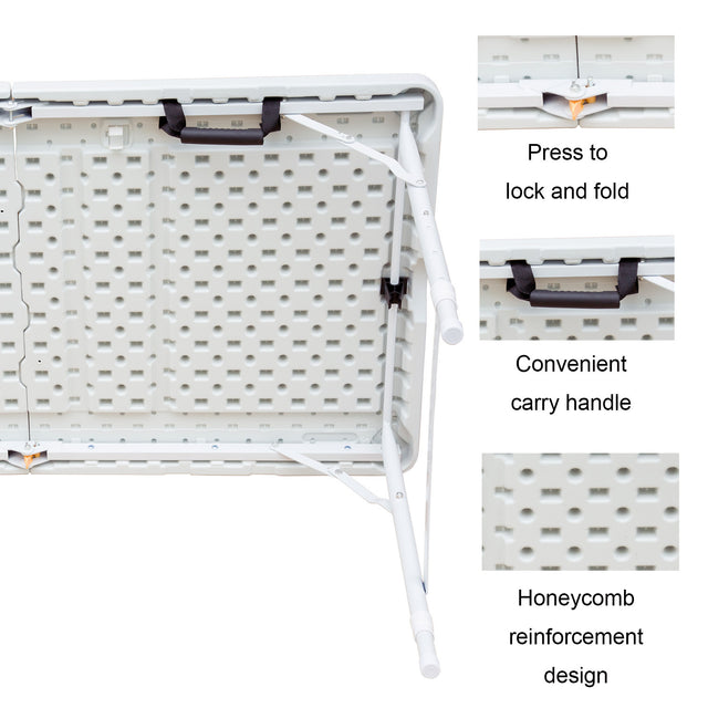 Multi-purpose outdoor folding 4ft casual picnic table game party table