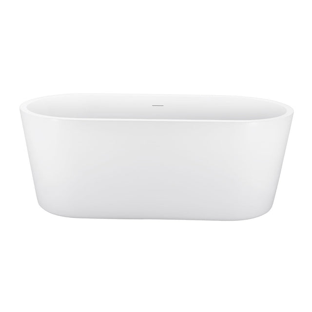 65" 100% Acrylic Freestanding Bathtub,Contemporary Soaking Tub,white Bathtub