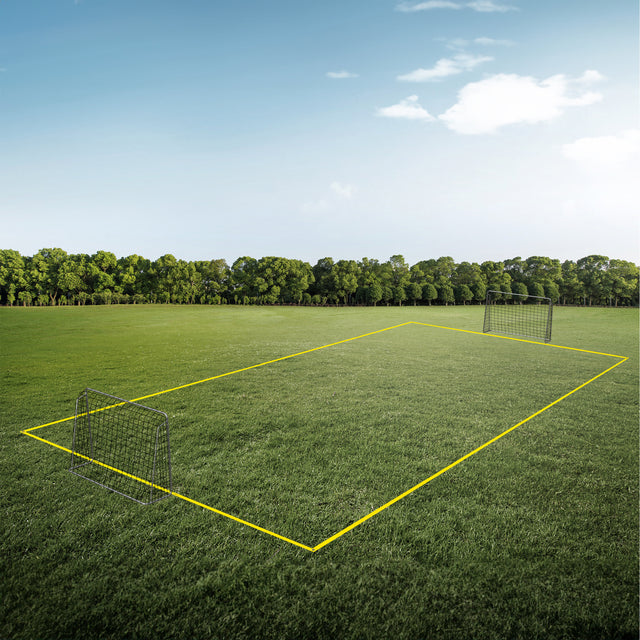 2M FOOTBALL GOAL WITH FIELD ROPE,GALVANIZED PIPE-INCLUDING TWO FOOTBALL GOAL