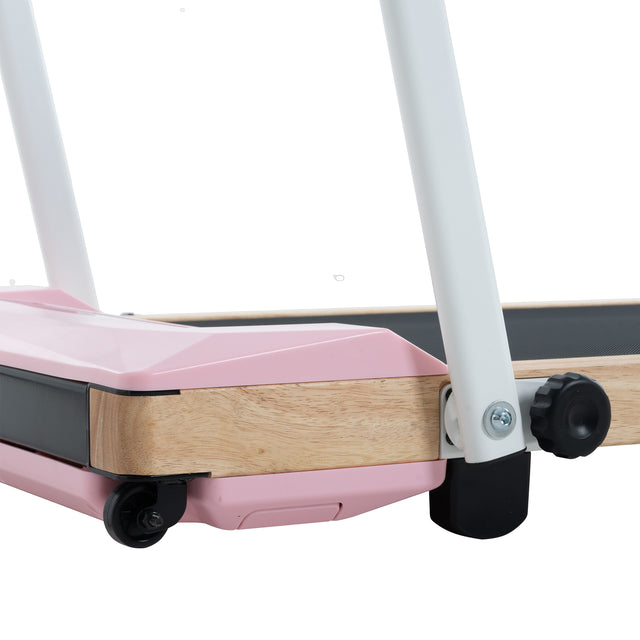 HP-P12 API electric treadmill, folding treadmill, LCD display screen and mat holder; Home Office Gym Stand, 2.25HP Electric, Wood Electric Treadmill with Remote Control, Walking Machine