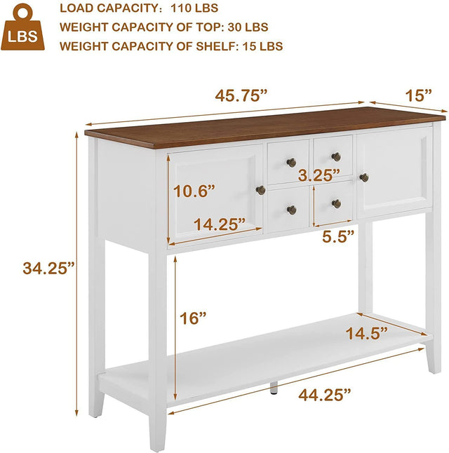 Sideboard Buffet Storage Cabinet with Storage Drawers Storage Cabinets and Large Shelf