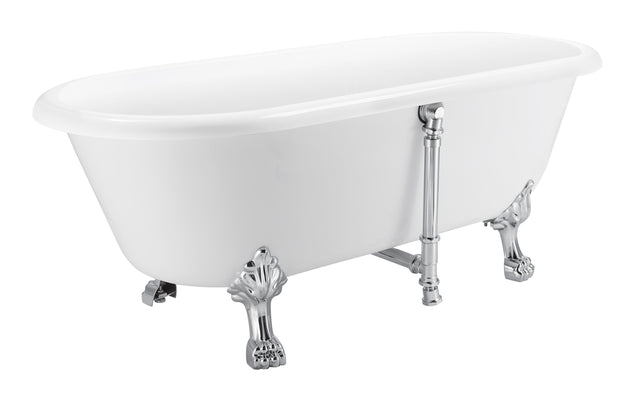 67" 100% Acrylic Freestanding Bathtub,Contemporary Soaking Tub,white bathtub