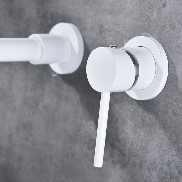 Single Lever Handle Wall Mounted Bathroom Faucet