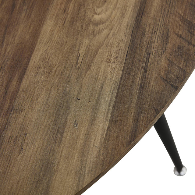 Diameter 44.8 inch MDF Modern simplicity roundI Imitation wood grain dining table.Applicable 6-8 persons to dining room and meeting room.