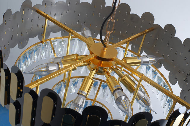 Modern American pendant diamond crystal chandelier -8 bulbs