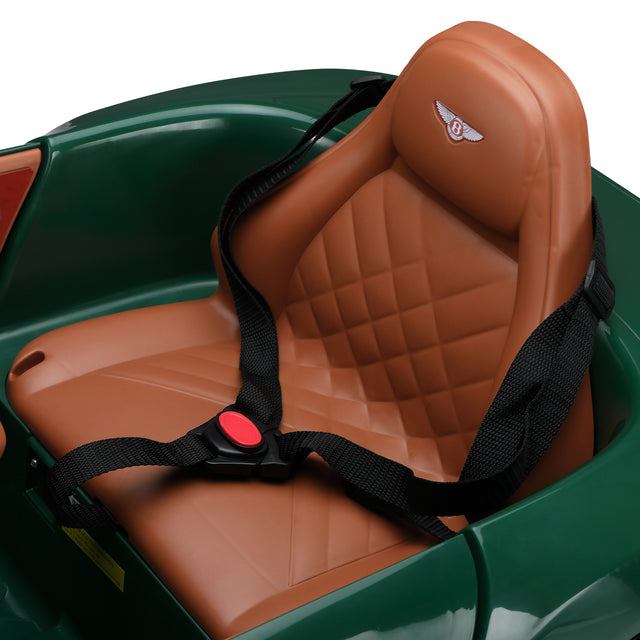 Bentley Officially Licensed kids Ride On Car, Kids Electric Vehicle with Lights, Music and Remote Control, Ride On Toy for Boys and Girls Aged 3-8, Dark Green
