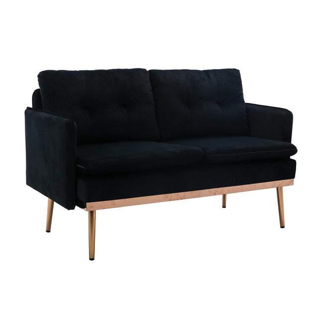 COOLMORE  Velvet  Sofa , Accent sofa .loveseat sofa with Stainless feet