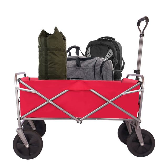 Outdoor Garden Multipurpose Micro Collapsible Beach Trolley Cart Camping Folding Wagon
