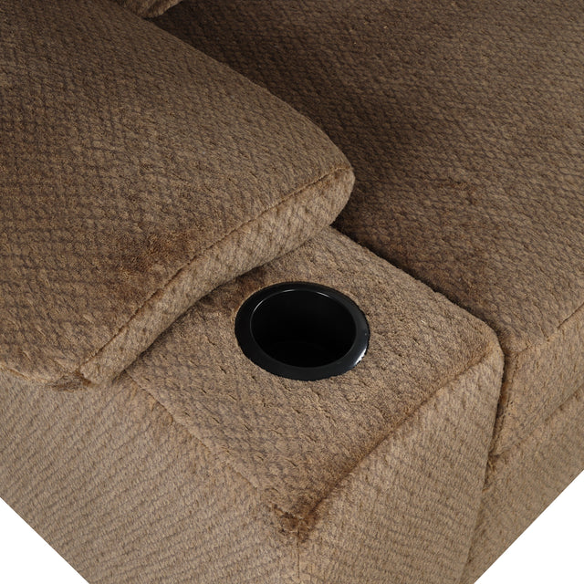 95.7" Modern Padded Upholstered Sofa Bed Sleeper Sectional Sofa with Storage Chaise and Cup Holder for Living Room Furniture Set