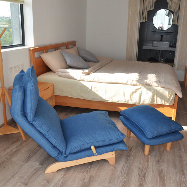 Lazy sofa balcony leisure chair bedroom sofa chair foldable reclining chair leisure single sofa functional chair