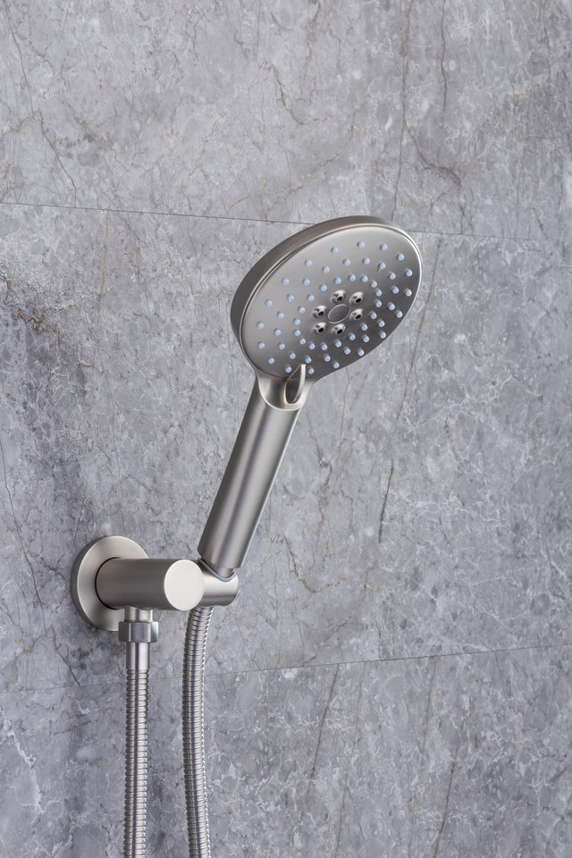 Tub Shower Faucets Sets Complete Bathtub Faucet Set Brushed Nickel Bathtub Shower System with Tub Spout, Bathroom Tub and Shower Faucet Combo Trim Kit with Rough-in Valve