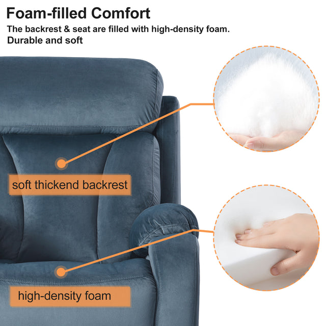 Lift Chair Recliner for Elderly Power Remote Control Recliner Sofa Relax Soft Chair Anti-skid Australia Cashmere Fabric Furniture Living Room Dark Gray