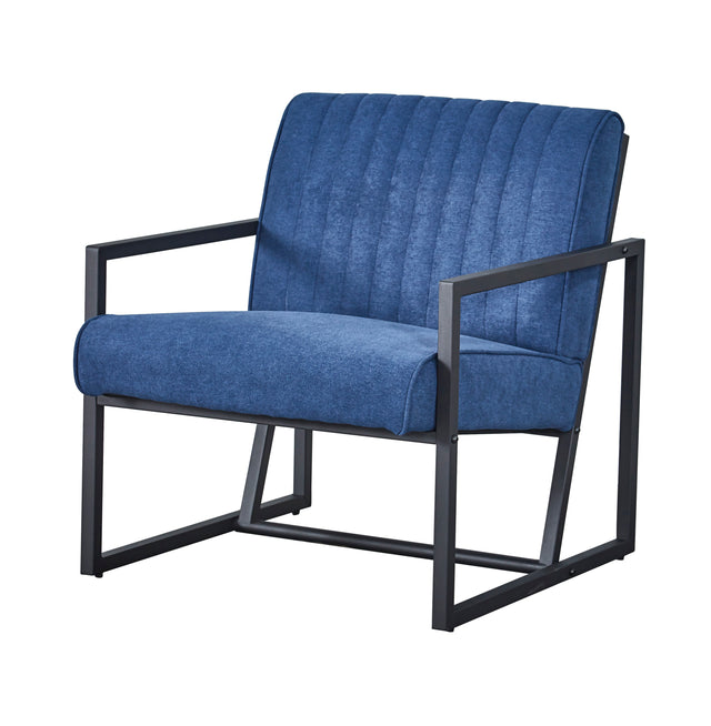 Modern design high quality fabric(BLUE) + steel armchair,for Kitchen, Dining, Bedroom, Living Room