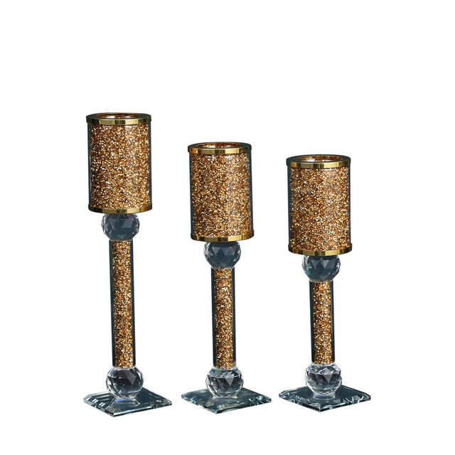 Ambrose Exquisite 3 Piece Candle Holder Set