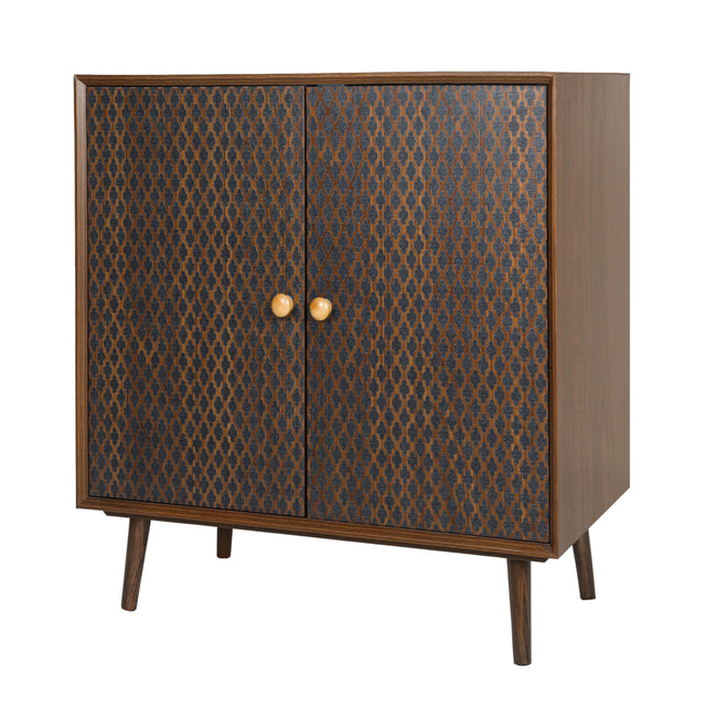 2 door cabinet, with 3D printed elements, for Bedroom, Living Room, Sofa Couch, Hall, Easy Assembly