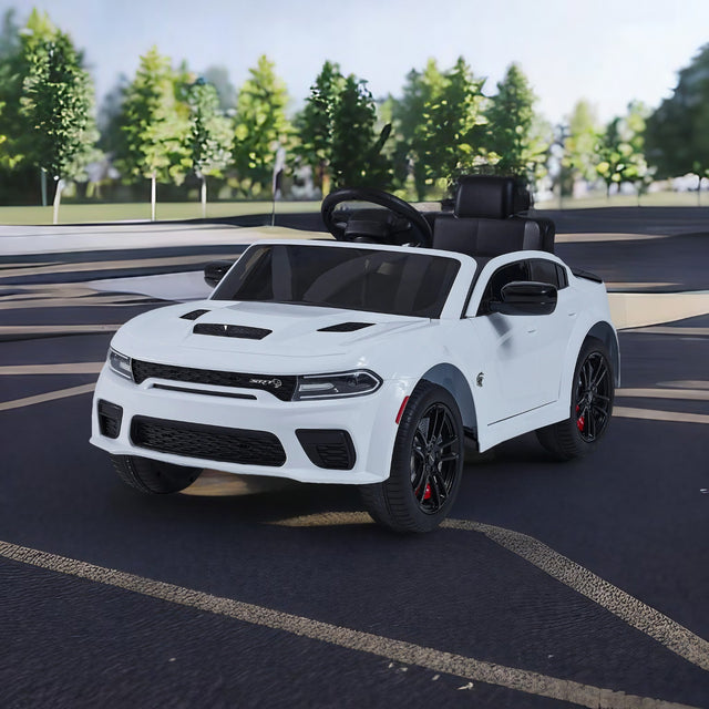 Licensed DODGE Charger,12v Kids ride on car W/Parents Remote Control ,electric car for kids,Three speed adjustable,Power display, slow start、USB,MP3 ,Bluetooth,LED light、Four wheel suspension