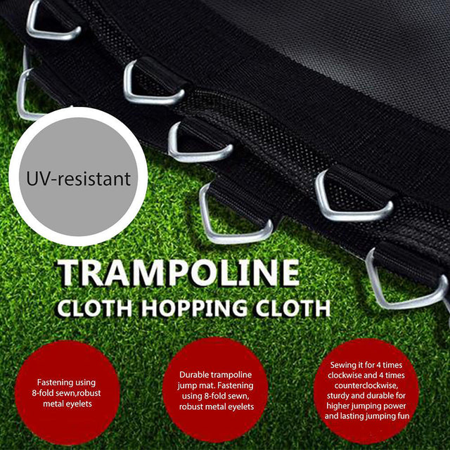 12FT Round Trampoline with Safety Enclosure Net & Ladder, Spring Cover Padding,