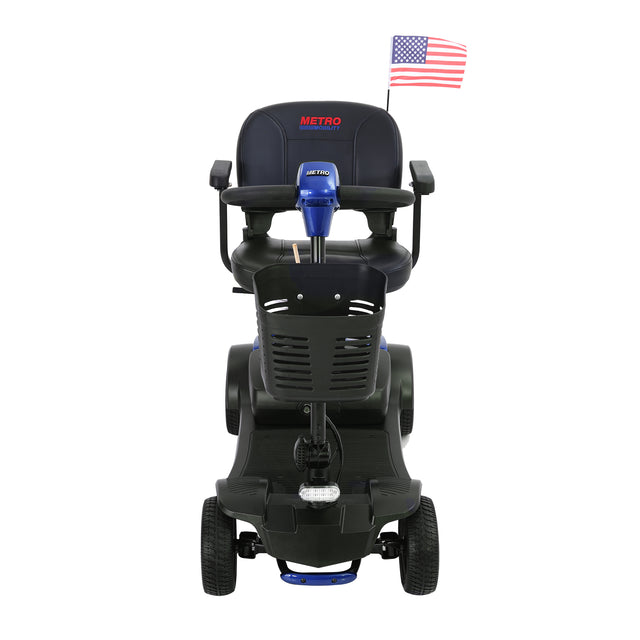 W42936056 MAX SPORT BLUE 4 Wheels Outdoor Compact Mobility Scooter with 2pcs*12AH Lead acid Battery