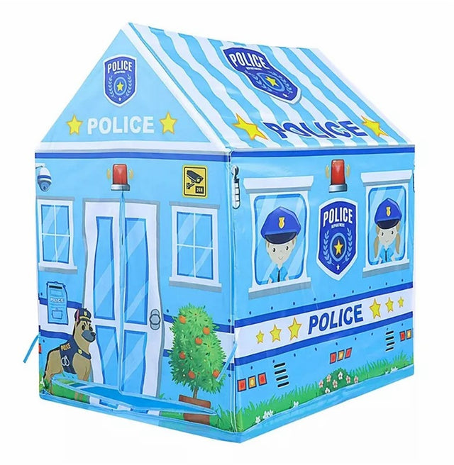 New Police Large Kid Play Tent, Kids Castle Tent House Camping Tents for Kids Indoor Outdoor