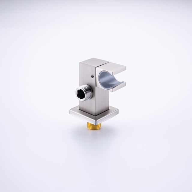 Rainfall 10 inch Shower System Bathroom Luxury Rain Mixer Silver Shower Combo Set Wall Mounted Shower Head Systems with High Pressure Head Hand Held Square Shower Head Polished Chrome Rough-in Valve