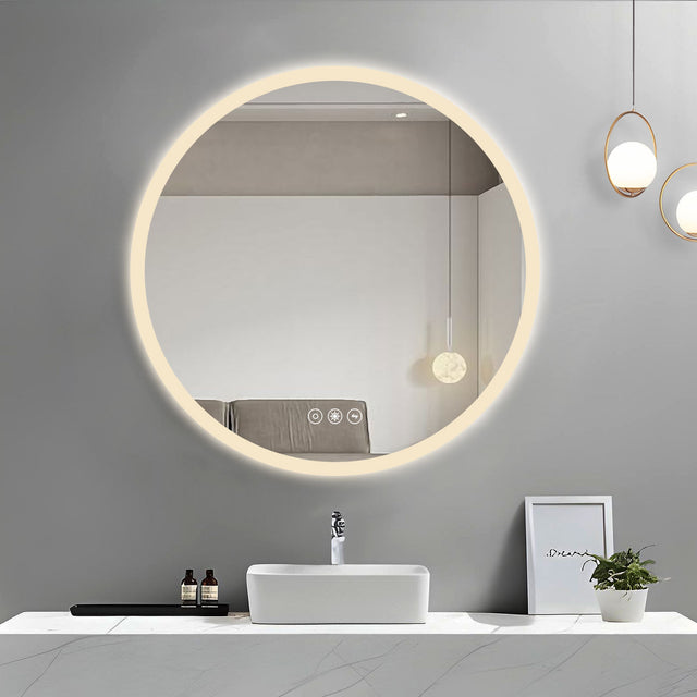 26 inch Acrylic LED Round mirror make up mirror,bathroom,bedroom