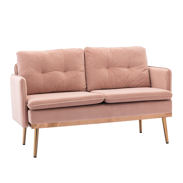 COOLMORE  Velvet  Sofa , Accent sofa .loveseat sofa with Stainless feet