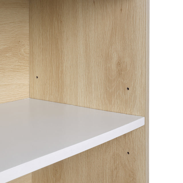 Storage Cabinet,Moline standard bookcase, 6-Shelf, Multipurpose Shelf Display Rack with Classic Tubes, Open Shelf, Industrial Bookshelf with 3 metal drawers, Space Saving