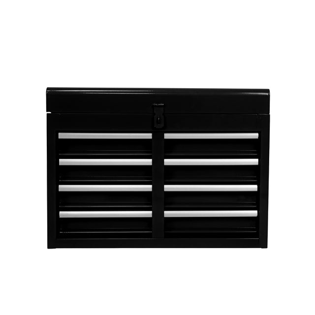 Detachable 5 Drawer Tool Chest with Bottom Cabinet and one Adjustable Shelf--Black